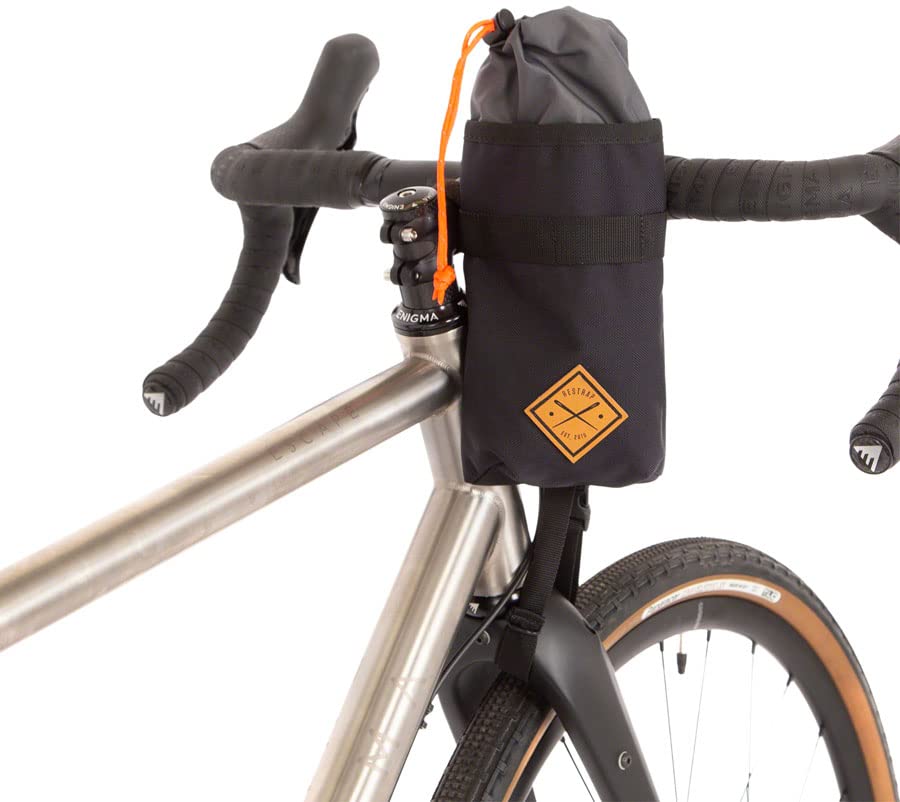 Restrap Waterproof Stem Bag - Bicycle Bottle Holder & Storage Accessory for Cycling, Hiking & Commuting - Unisex Adult Bike Gear (Black)