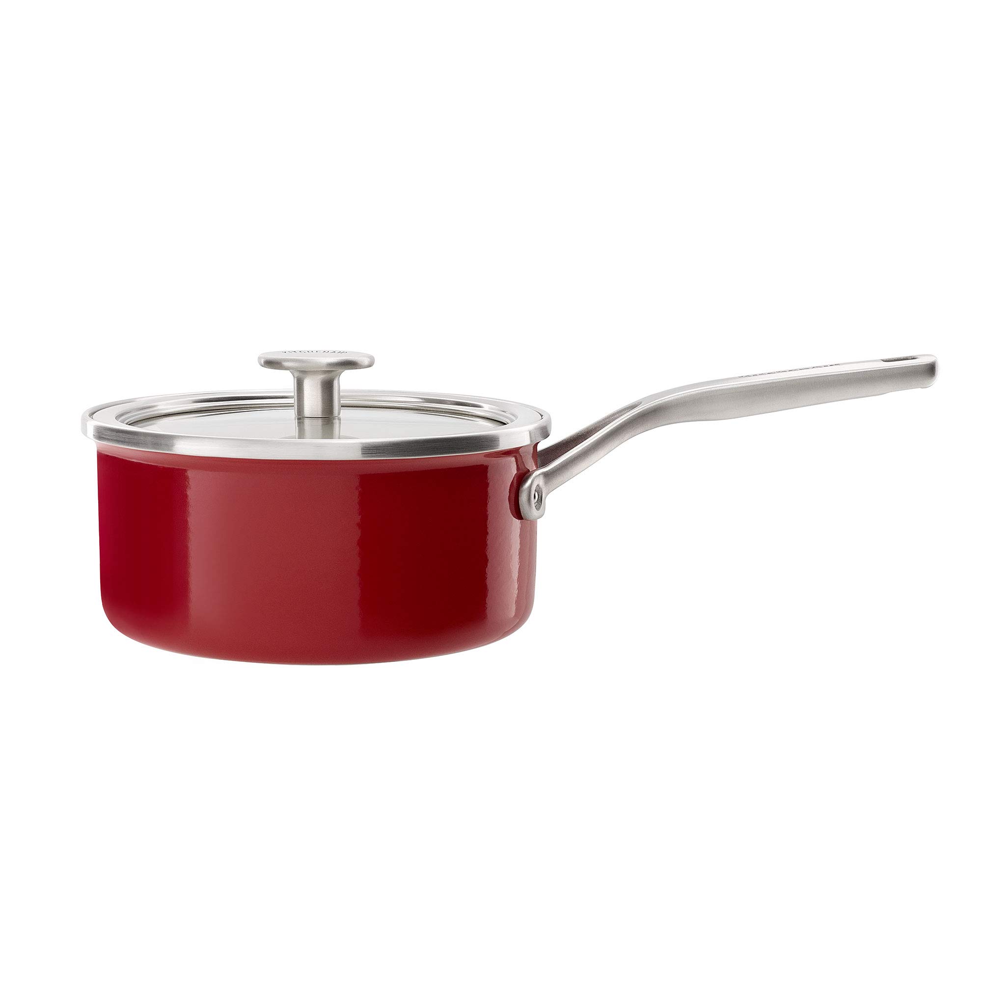 KitchenAid Steel Core Enamel 8-Piece Cookware Set - Empire Red | Durable Nonstick Pots & Pans for Cooking, Baking & Serving | Perfect for Home Chefs & Professional Kitchens