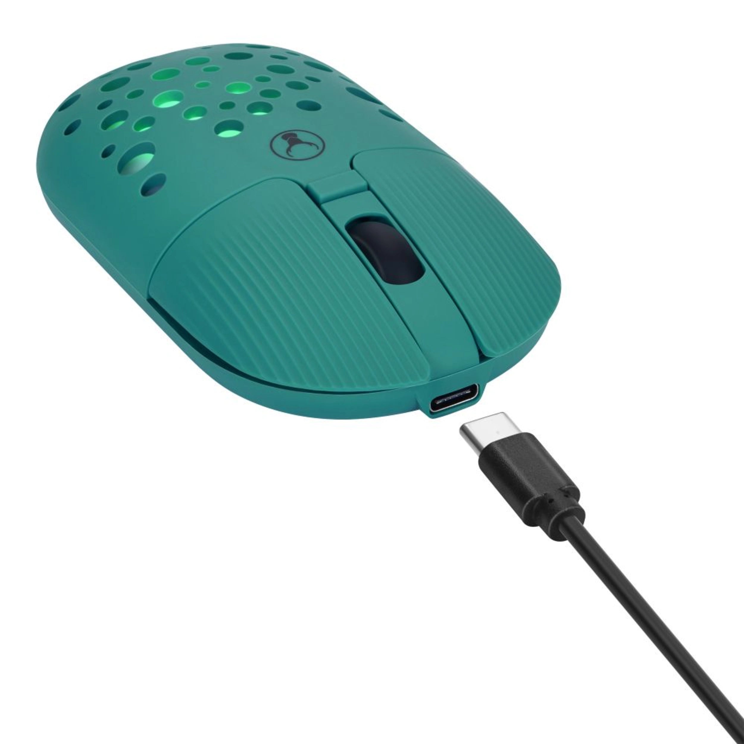 Bonelk Bluetooth & Wireless RGB 4D Gaming Mouse - 1200DPI Adjustable, USB-C Rechargeable, Ergonomic Design (Emerald Green) - Perfect for PC Gaming, Office Work & Graphic Design
