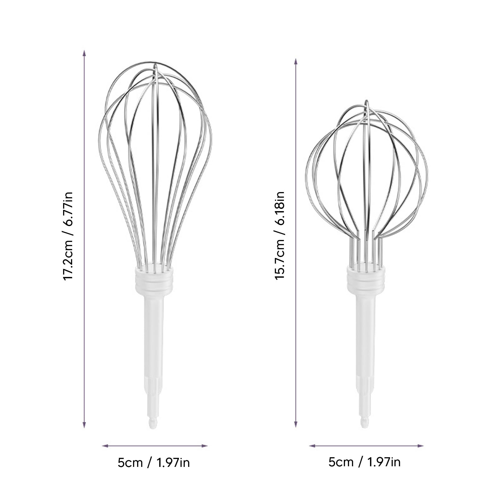 Luqeeg Cordless Electric Hand Mixer - 3-Speed Handheld Egg Beater & Whisk for Baking, Cooking & Mixing - Perfect for Dough, Eggs, Batter, Cream, Cappuccino & Matcha - Ideal for Home Kitchen & Professional Use
