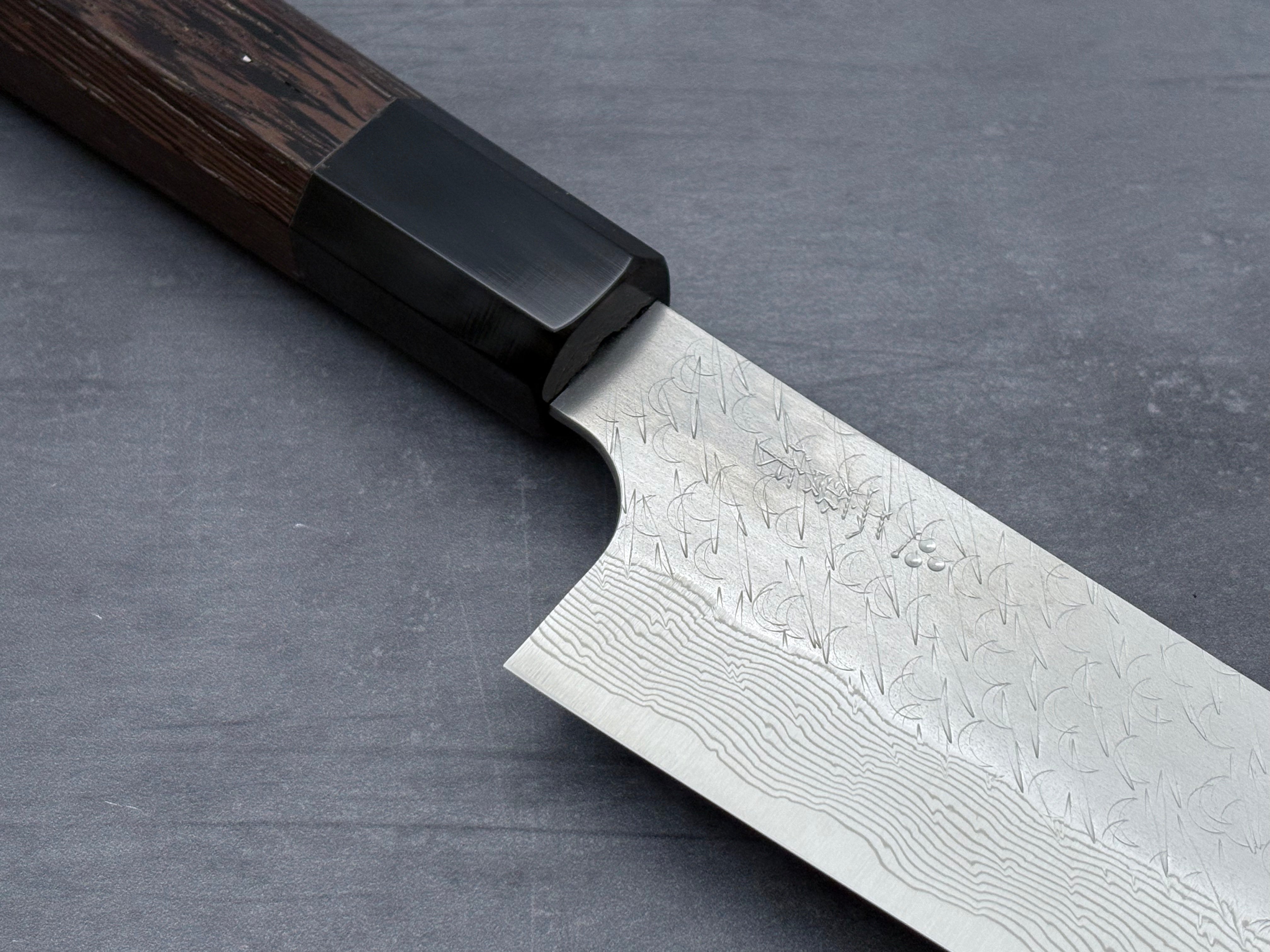 Nigara Hamono SG STRIX Damascus Sujihiki 240mm Japanese Chef Knife - High Carbon Steel, Hand-Forged Blade for Slicing Meat, Sushi & Precision Cutting - Perfect for Professional Chefs & Home Cooks