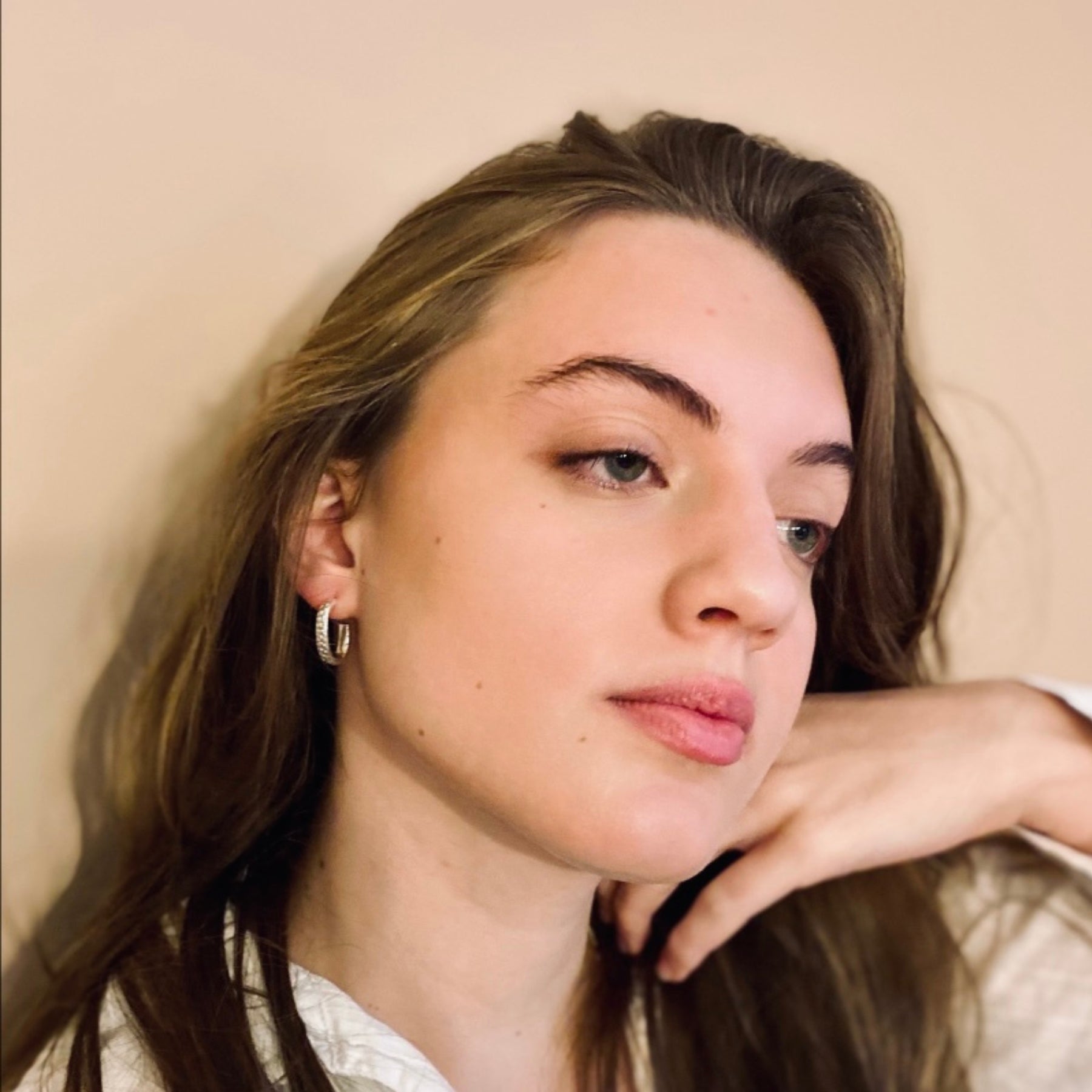 Silver Oval Creole Earrings - Elegant & Timeless Jewelry for Women | Perfect for Parties, Weddings & Everyday Wear