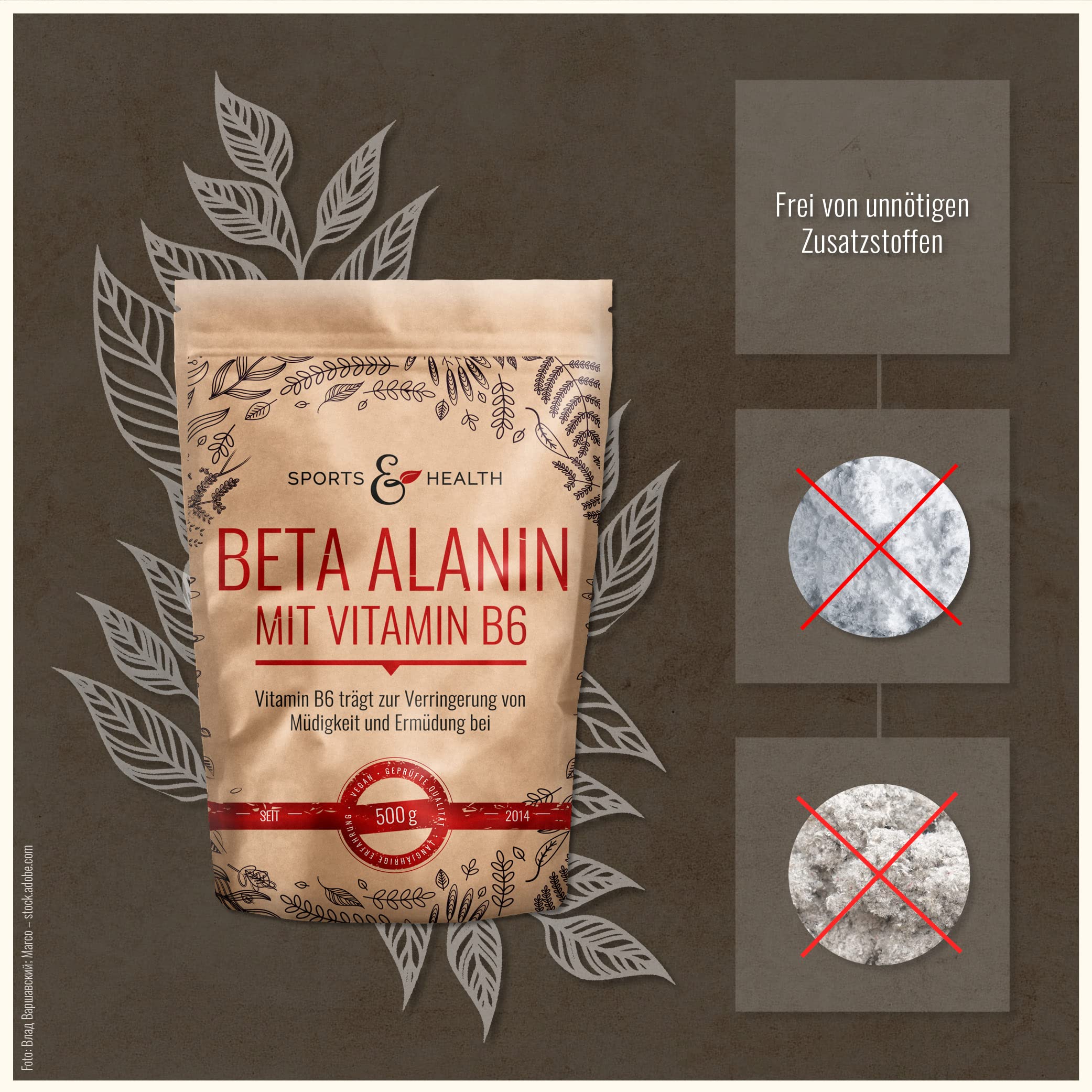 Premium Beta Alanine Powder 500g - High Potency Workout Supplement with Vitamin B6 for Energy & Endurance - Vegan, Non-GMO, Fatigue Relief - Includes Measuring Spoon for Easy Dosing - Ideal for Pre-Workout, Bodybuilding & Athletic Performance