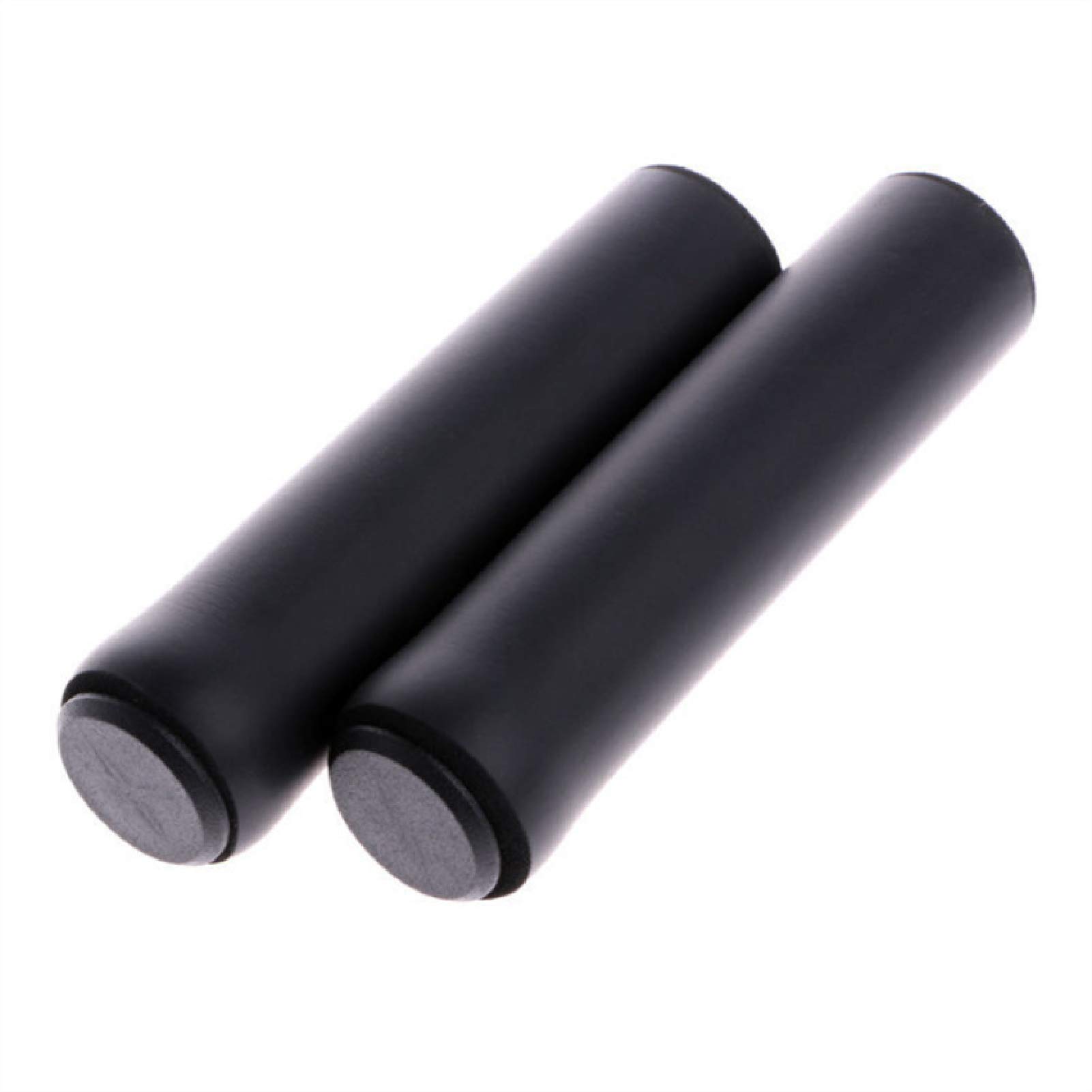 Non-Slip Silicone Bike Handlebar Grips - Ergonomic Bicycle Handle Grips for Mountain Bike, Scooter, Cruiser, Urban Bike, Tricycle & Wheelchair - Perfect for MTB, BMX & Foldable Bikes (Black) - Enhance Comfort & Control on Rough Terrains & Long Rides