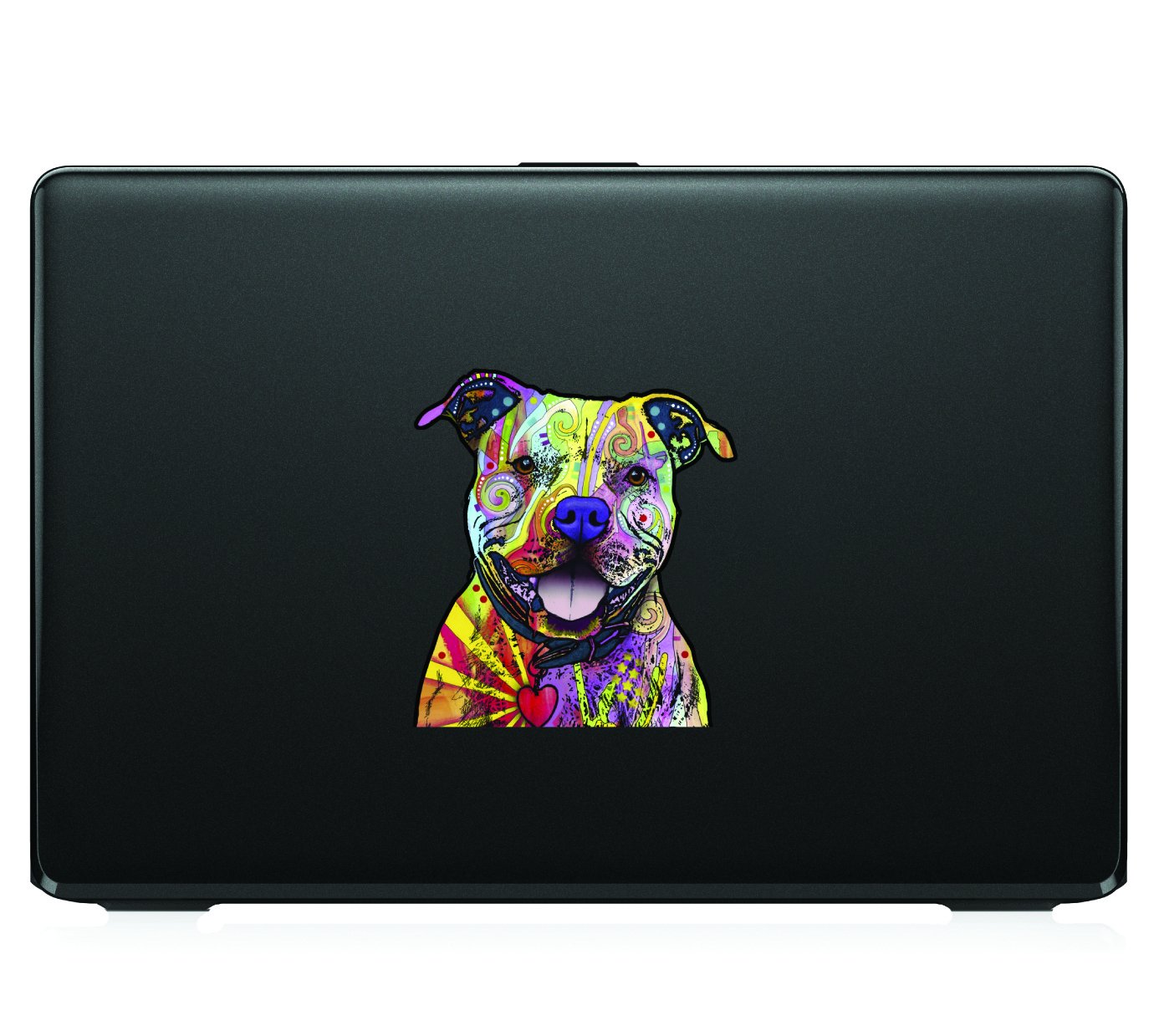 Dean Russo Pit Bull Car Stickers - Durable Outdoor Vinyl Decal for Windows, Bumpers, Laptops, Crafts, and Home Decor