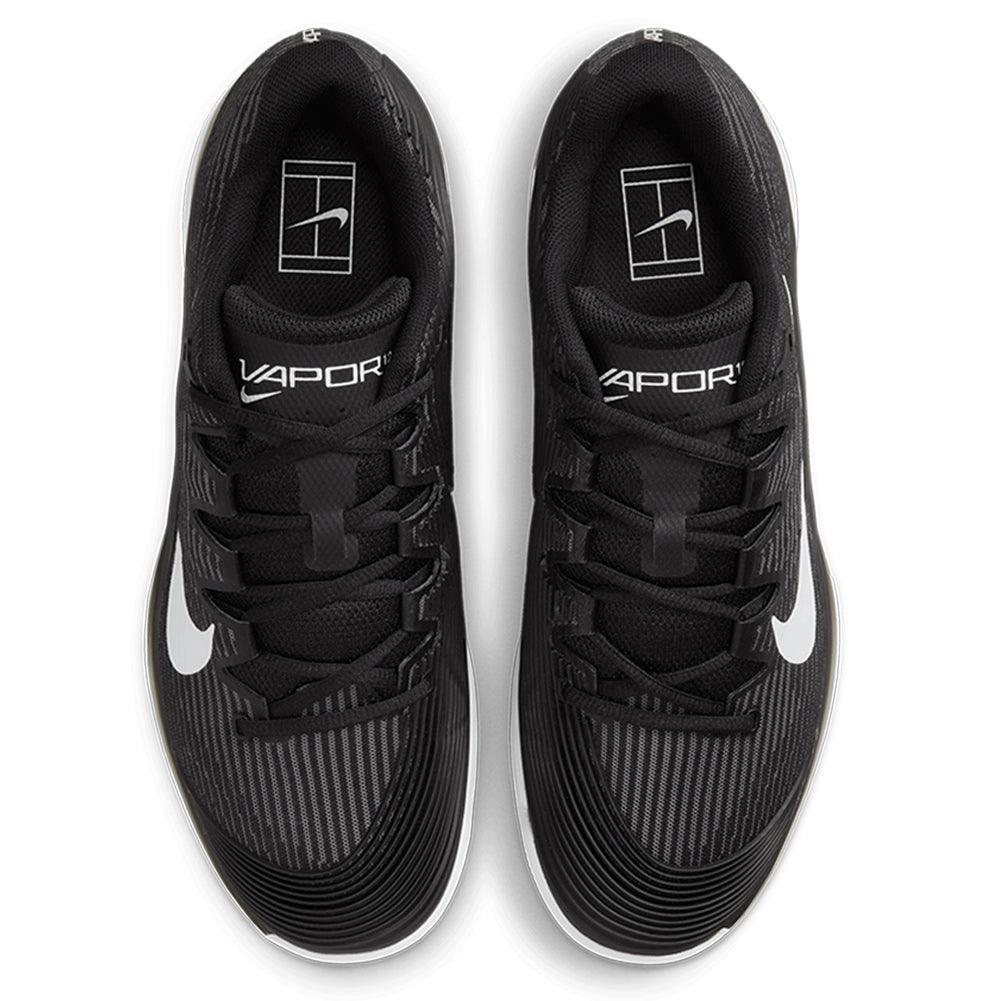Men's Nike Zoom Vapor 12 Tennis Shoes - Black & White | Lightweight Performance Court Shoes for Competitive Play & Training