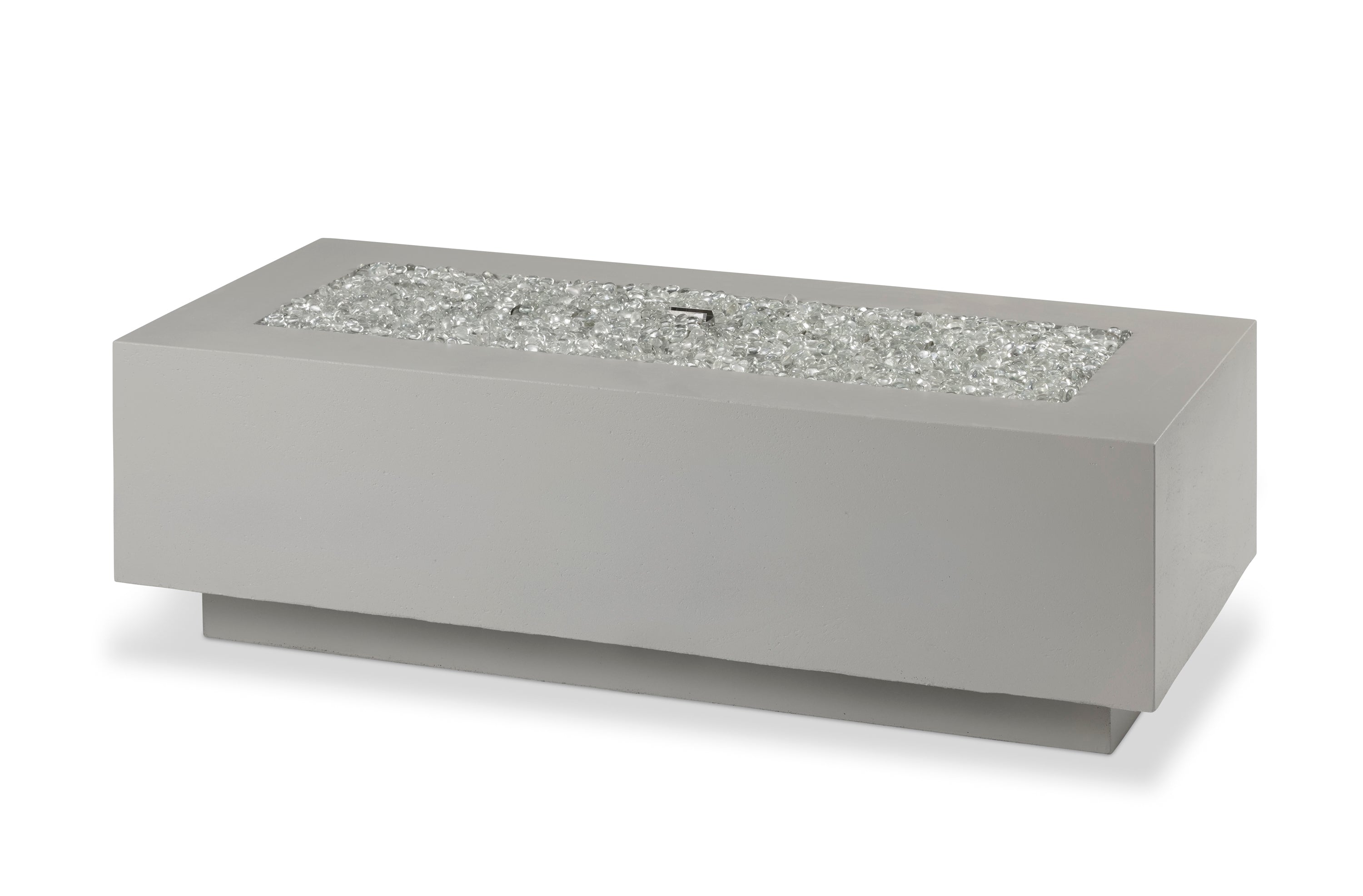 Outdoor GreatRoom Company Cove 54 Inch Natural Grey Linear Gas Fire Pit Table with 42 Inch Crystal Fire Burner - Perfect for Patio, Backyard, and Outdoor Living Spaces