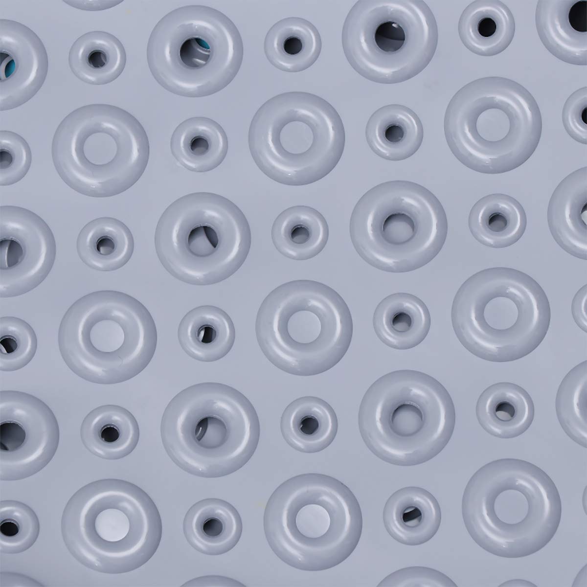 **Non-Slip PVC Bathtub Mat with Massage Feet - Grey Bathroom Floor Mat, Drainage Shower Mat, Washable & Skid-Proof for Bath, Shower, and Spa - Perfect for Bathroom Safety and Comfort**