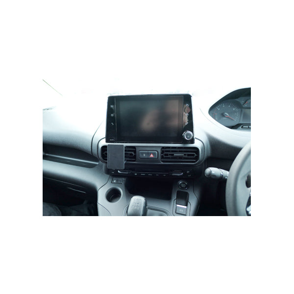 ClicOn No Holes Center Dash Mount for Citroen Berlingo III (2019-2024) & Peugeot Partner (2019-2024) - Secure Phone Holder for Easy Navigation & Hands-Free Driving
