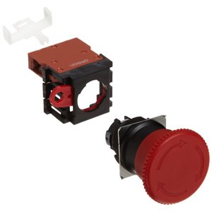 Omron A22E-M-12 Push-Lock Turn Reset Switch - Non-Illuminated Industrial Control Button for Factory Automation & Machinery Safety