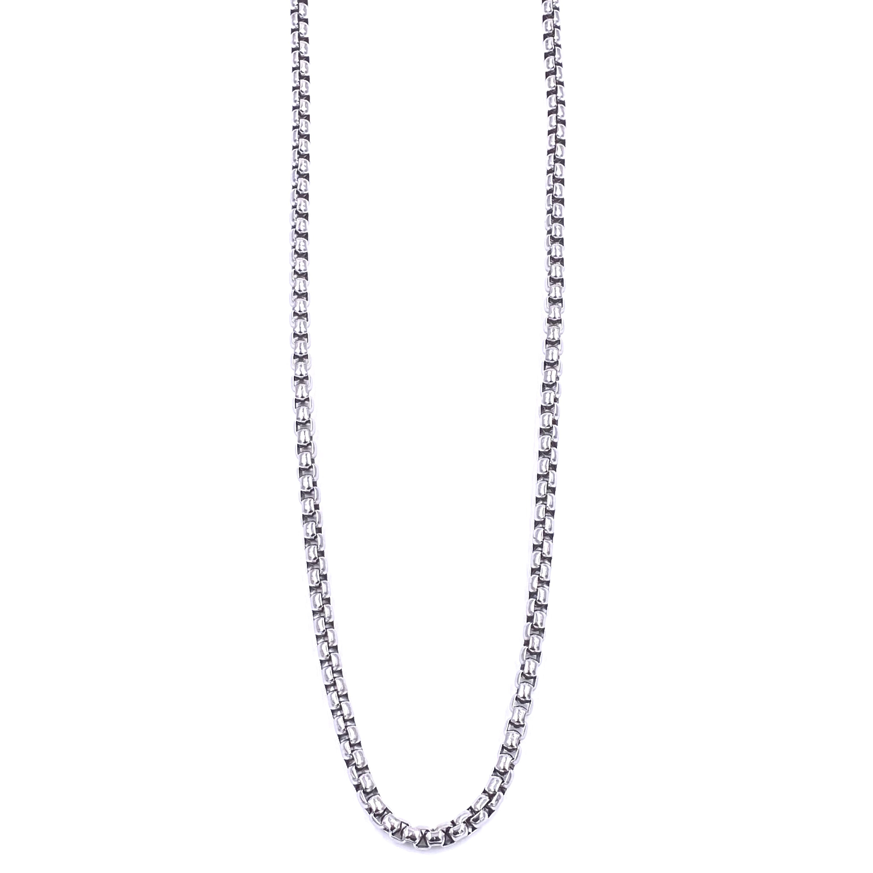 Ashley Gold Stainless Steel Box Chain Necklace for Men - Durable & Hypoallergenic Jewelry Gift for Boyfriend, Husband, Father | Perfect for Date Night, Wedding, Anniversary & Everyday Wear