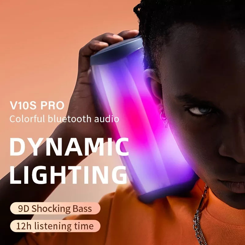 Sanag V10S Pro Wireless Bluetooth Speaker - Portable Waterproof Outdoor Speaker with HD Sound, 24H Playtime - Perfect for Camping, Hiking, Beach & Pool Parties
