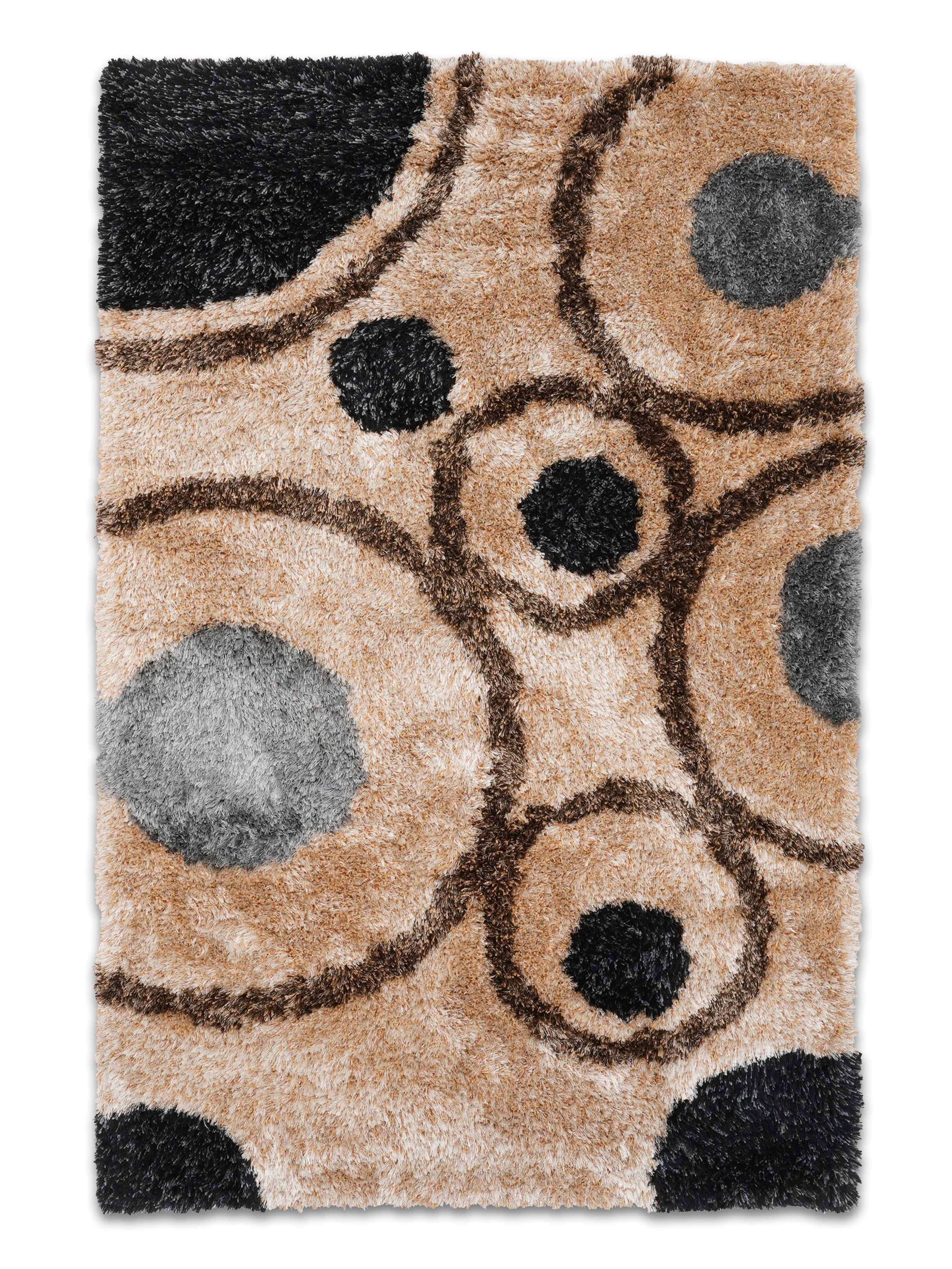 Premium Rhombus Hand Tufted Area Rug - Soft Geometric Pattern Carpet for Living Room, Bedroom & Office Decor