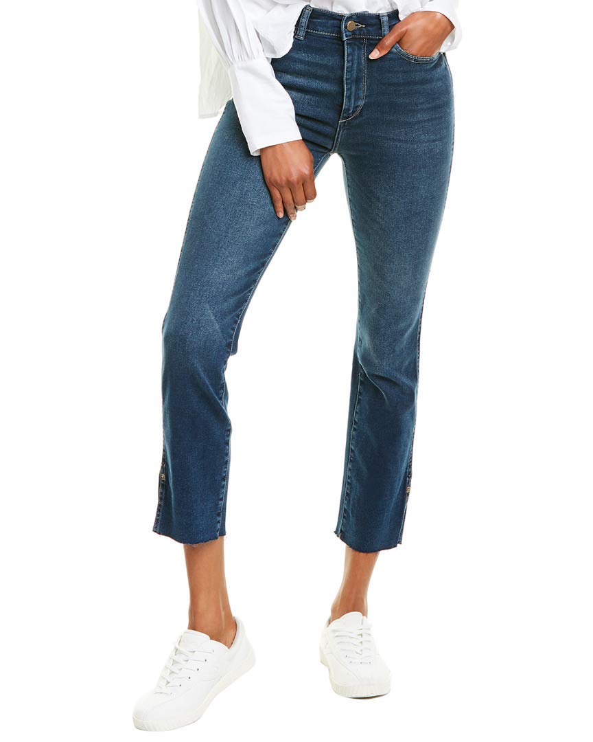 DL1961 Women's Mara High Rise Straight Leg Ankle Jeans - Comfortable Stretch Denim Pants for Casual Wear & Everyday Outfits