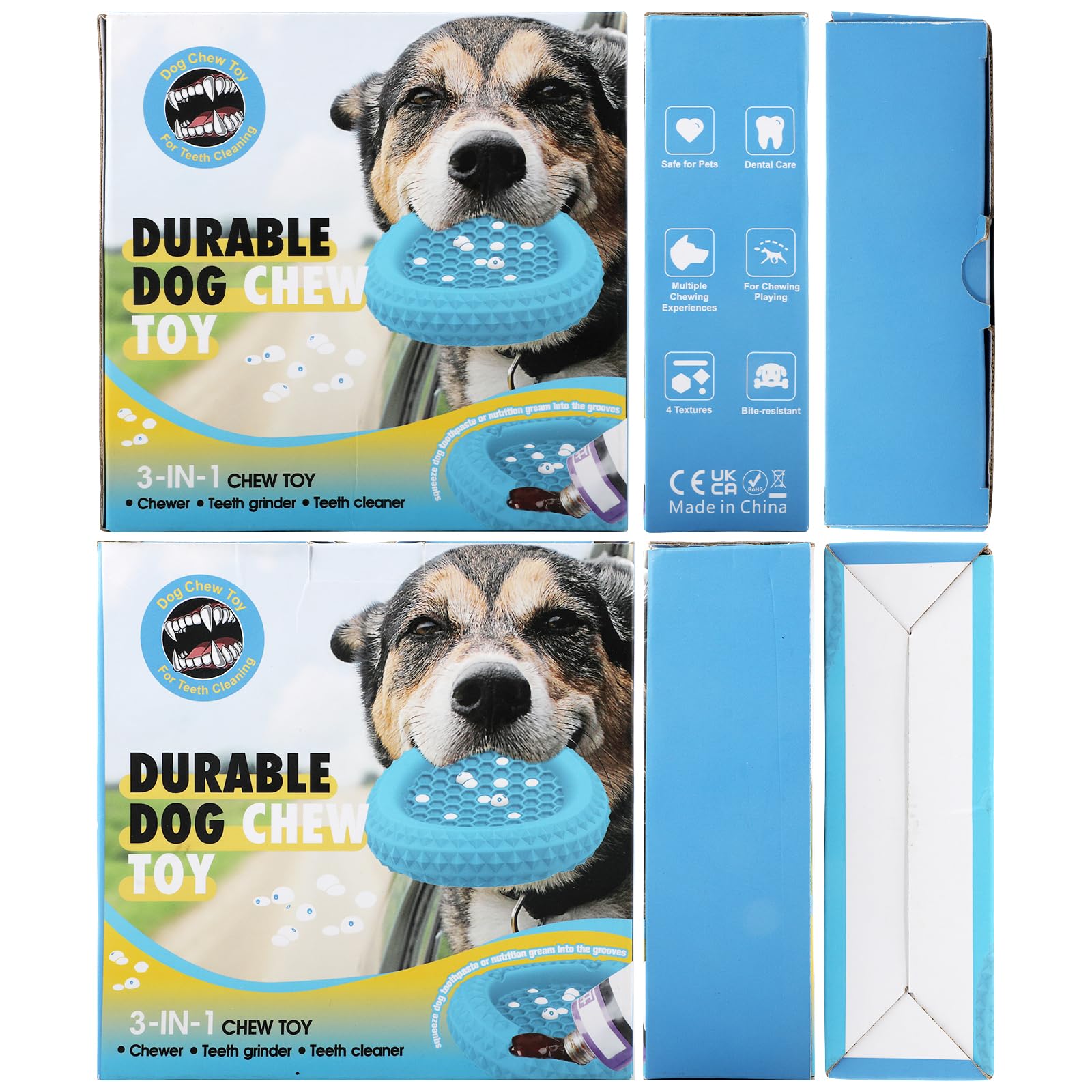 Durable Indestructible Dog Chew Toys for Aggressive Chewers - Safe Rubber Chew Toys for Medium & Large Breed Dogs - Perfect for Outdoor Play, Training & Teeth Cleaning (Green)