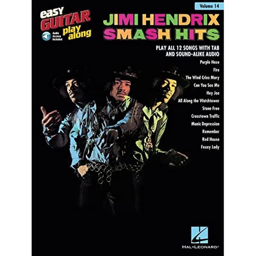Jimi Hendrix - Smash Hits: Easy Guitar Play-Along Volume 14 | Guitar Songbook for Beginners | Learn & Play Classic Rock Songs at Home