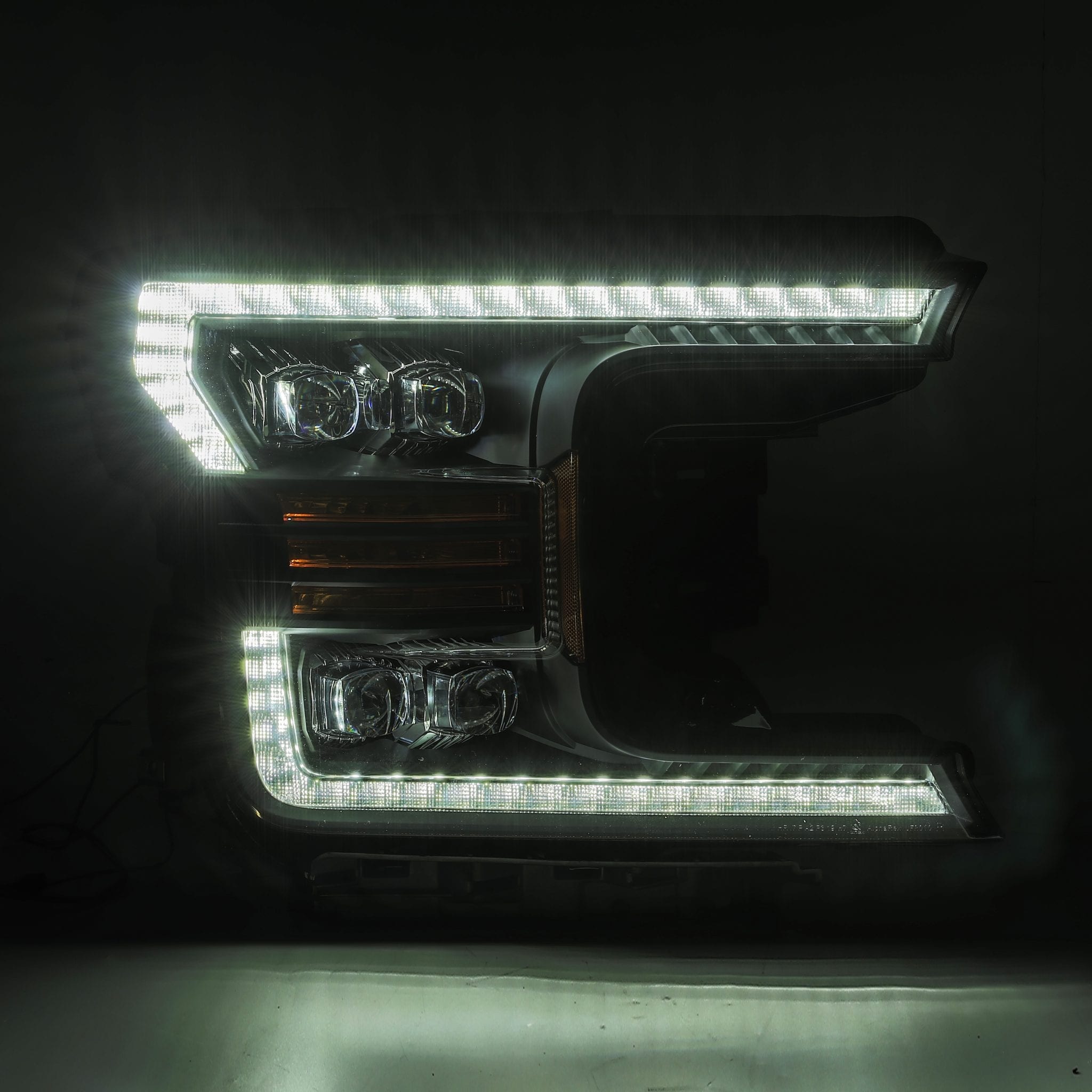 18 20 Ford F150 NOVA Series LED Projector Headlights - Black Housing High Performance Headlamps for Off-Road & Night Driving