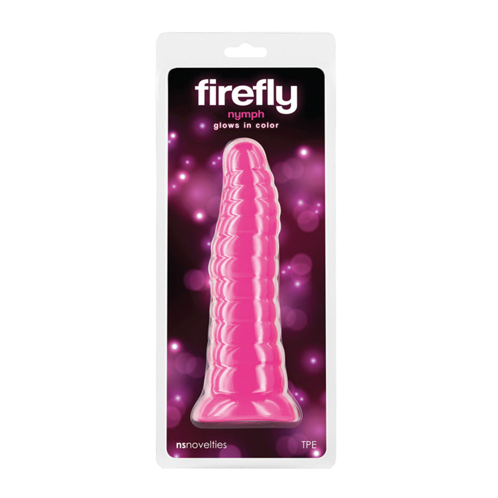 Glow in the Dark Firefly Nymph Ribbed Dildo - Realistic Silicone Adult Toy for Couples & Solo Play, Perfect for Sensual Nights & Fantasy Roleplay