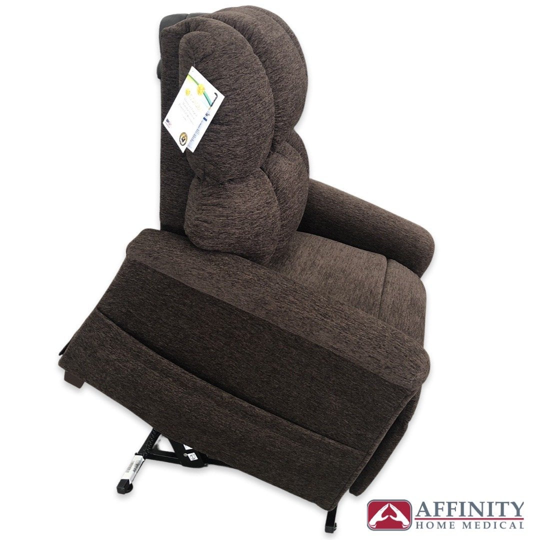 Maxicomfort PR 535 Medium Sofa - Soft Hazelnut Fabric Upholstery for Living Room, Lounge & Home Theater Comfort