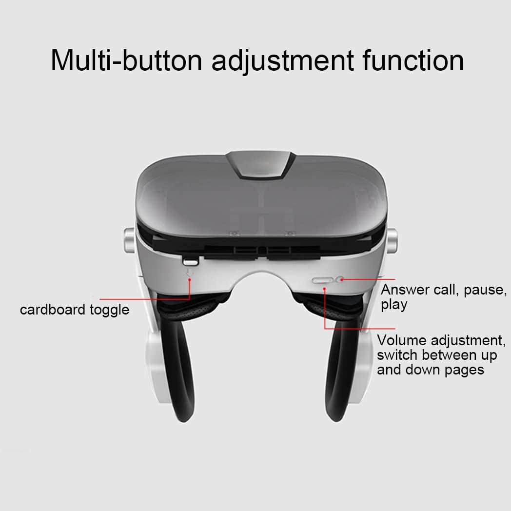 3D VR Headset with Bluetooth Controller - Compatible with iPhone 13 Pro Max/13 Pro/13/12/11, Samsung Galaxy S21, Huawei & Xiaomi Series - Immersive Virtual Reality Gaming & Movie Experience (Color: F, Size: iOS) - Perfect for Home Entertainment, VR Gaming & 360° Video Watching