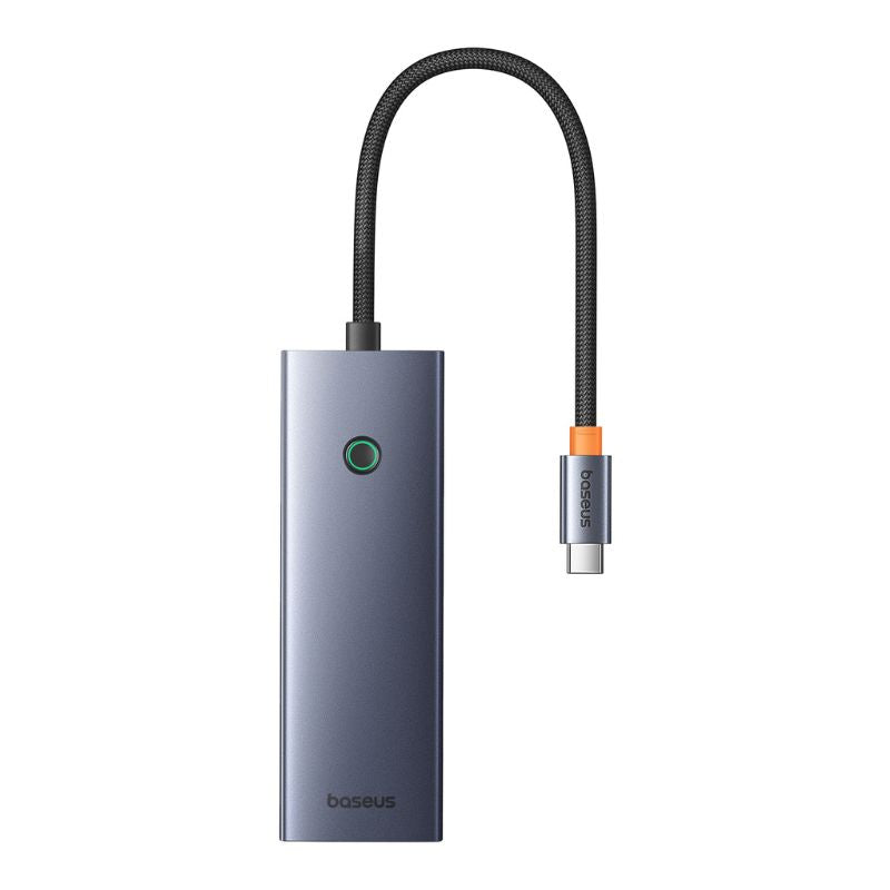 Baseus 7-in-1 USB C Hub Adapter with HDMI, USB 3.0, PD Charging & SD/TF Card Reader - Space Gray | for MacBook Pro/Air, iPad Pro, Dell XPS & More | Perfect for Home Office, Travel & Multi-Screen Setup