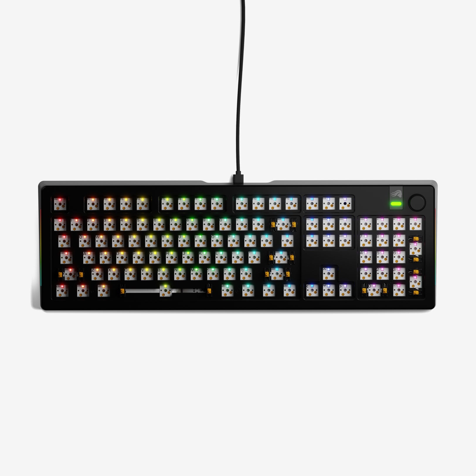 GMMK 3 PRO 60% Hot-Swappable Mechanical Gaming Keyboard Barebones Kit - Compact RGB Backlit for PC/Mac, Perfect for Esports & Typing Enthusiasts