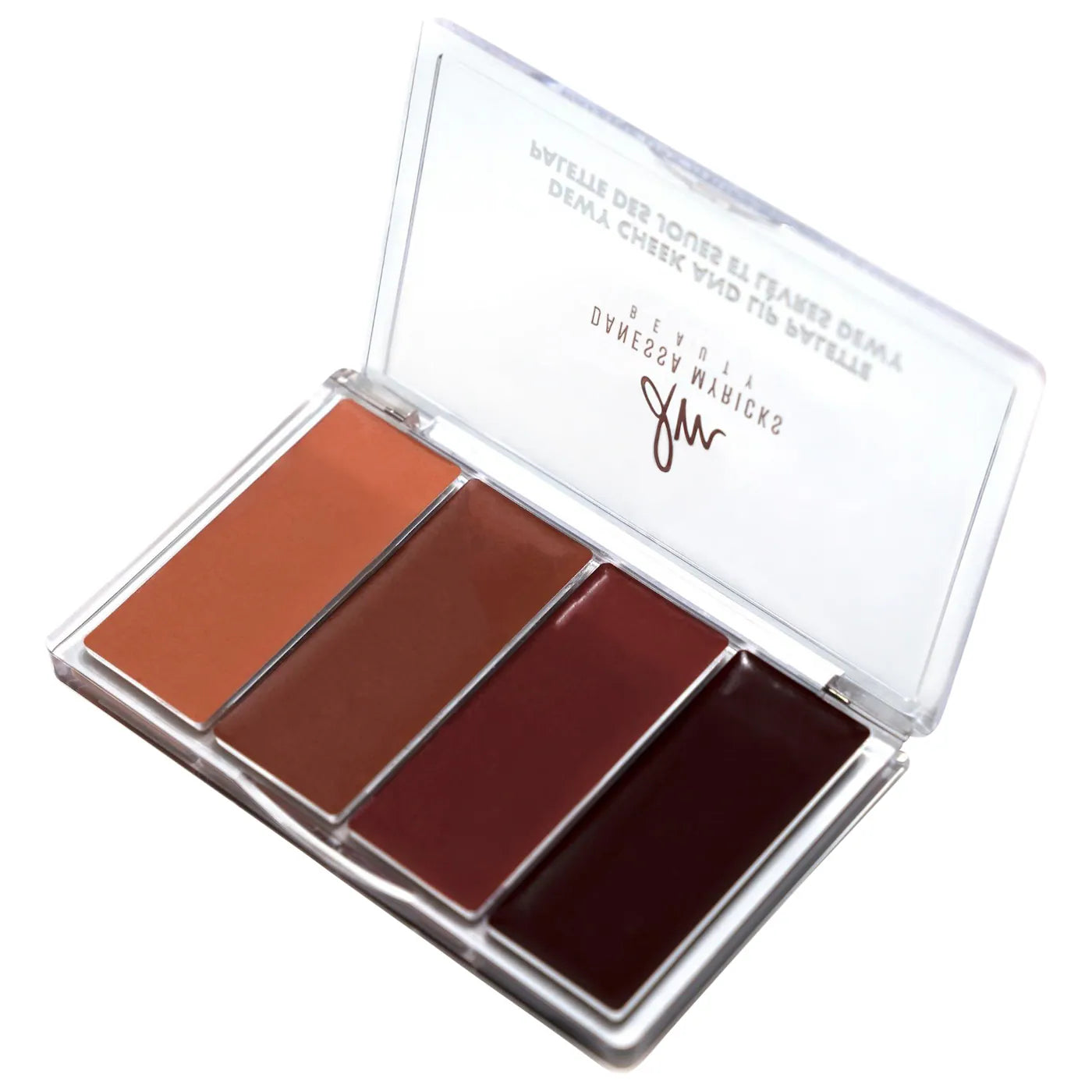 Dewy Cheek & Lip Palette by Danessa Myricks Beauty - Cream Blush & Lip Tint for Natural Glow, Perfect for Everyday Makeup & On-The-Go Touch Ups