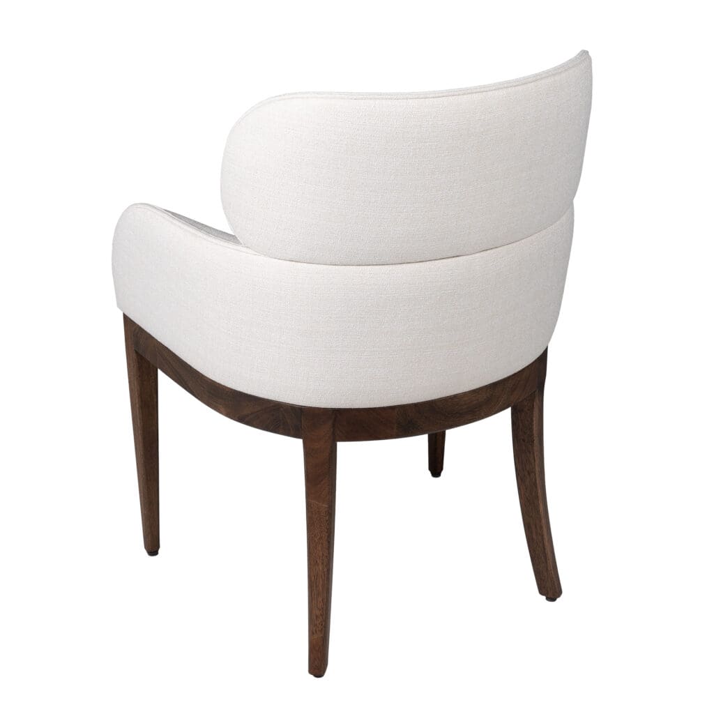 Cyan Design 11825 Lucien Dining Chair - Dark Brown & Off White Upholstered Side Chair for Dining Room, Kitchen, or Breakfast Nook - Elegant Modern Home Decor