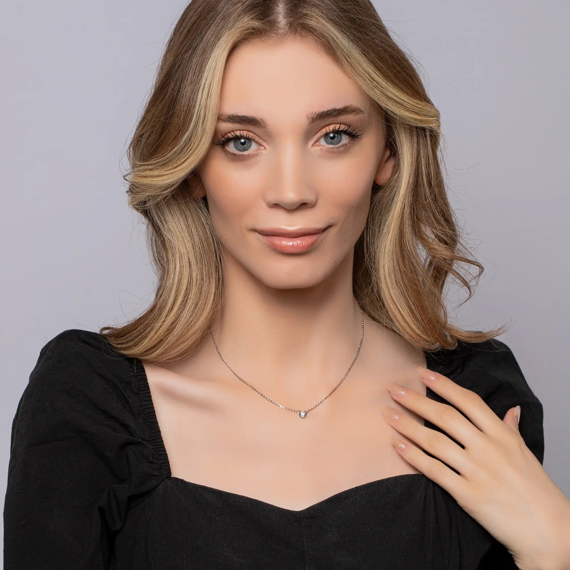 Small Sphere Necklace - Minimalist Sterling Silver Pendant for Women | Perfect for Everyday Wear, Gifts & Special Occasions