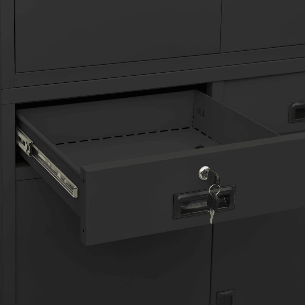 Steel File Cabinet with Lock - 35.4