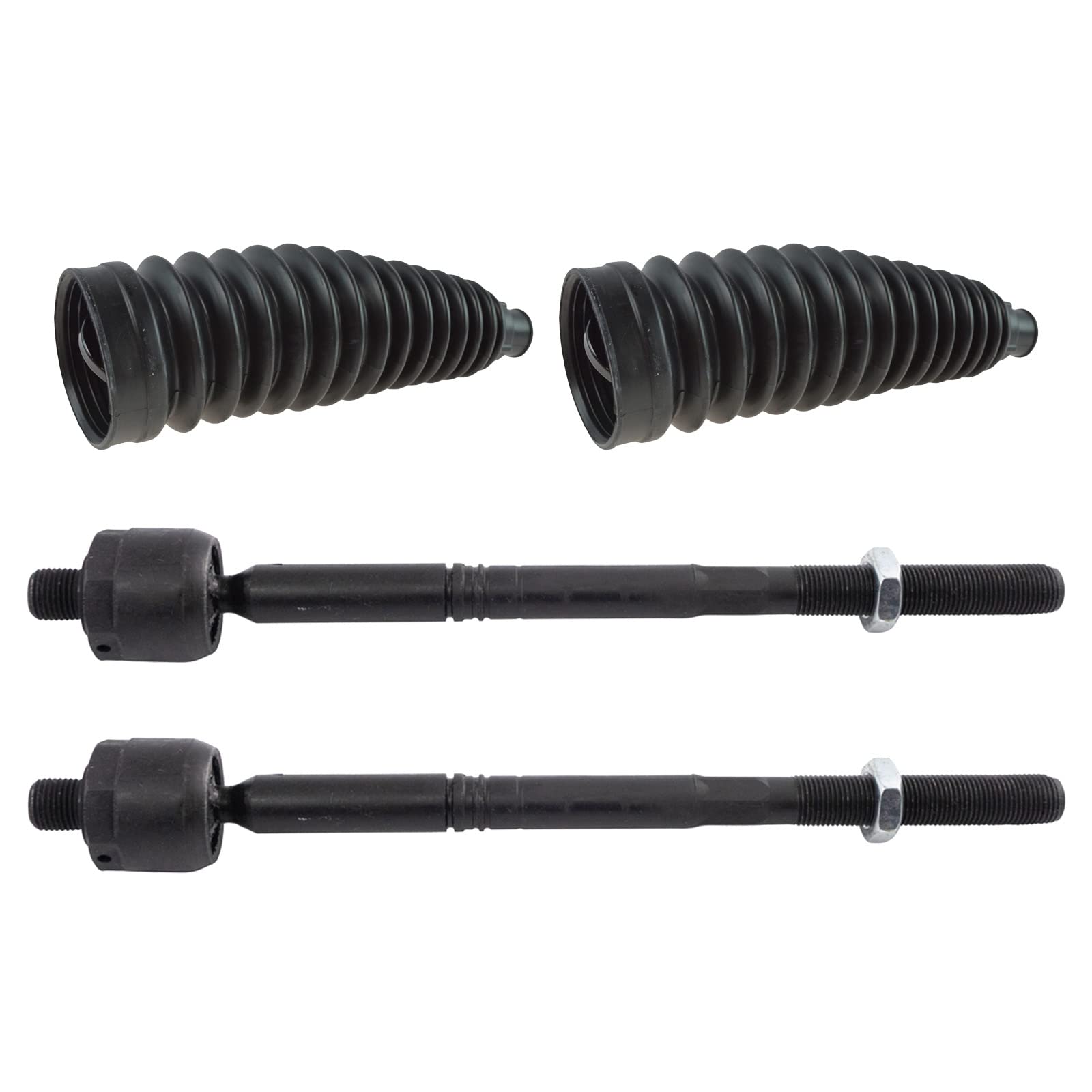 TRQ Front Steering Kit - Steering Rack & Pinion, Bellow, Tie Rod - Compatible with 2012-2017 Buick Verano, 2011-2015 Chevrolet Cruze, 2016 Cruze Limited Volt - Perfect for Smooth Steering & Vehicle Maintenance