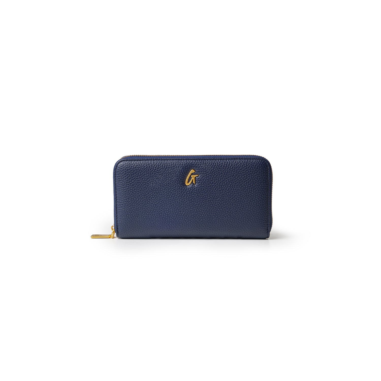 Premium Standard Pebble Wallet in Navy Blue - Slim RFID Blocking Minimalist Wallet for Men & Women - Perfect for Travel, Business & Everyday Use