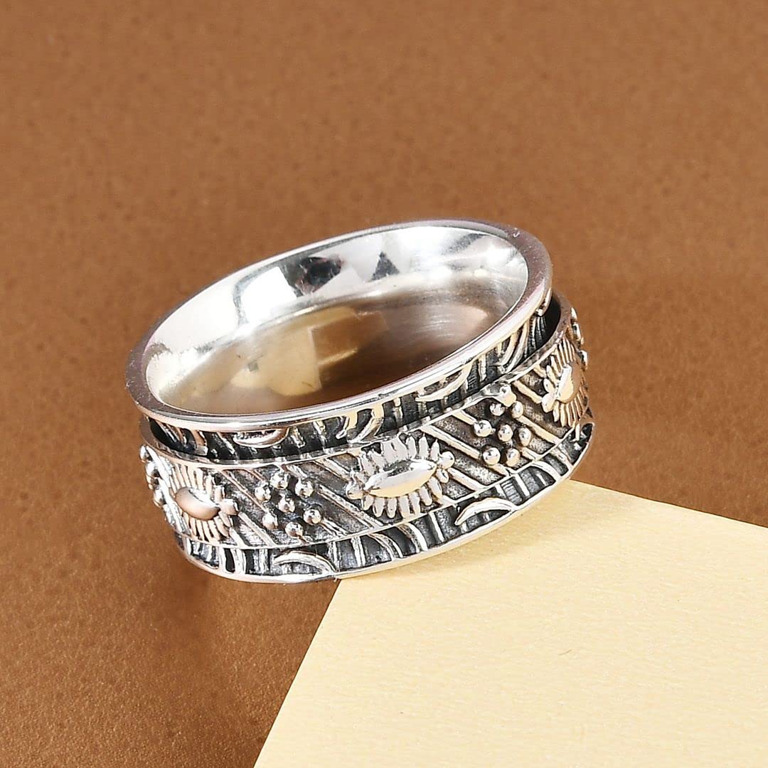 925 Sterling Silver Mom Spinner Ring for Women - Elegant Spinning Band Gift for Mother's Day, Birthday & Anniversary - Perfect for Everyday Wear, Special Occasions & Heartfelt Gifting
