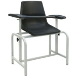 Winco Medical Blood Drawing Chair - Adjustable Phlebotomy Chair with Armrests for Clinics, Hospitals & Labs - Comfortable Patient Exam Chair for Blood Tests & Donations