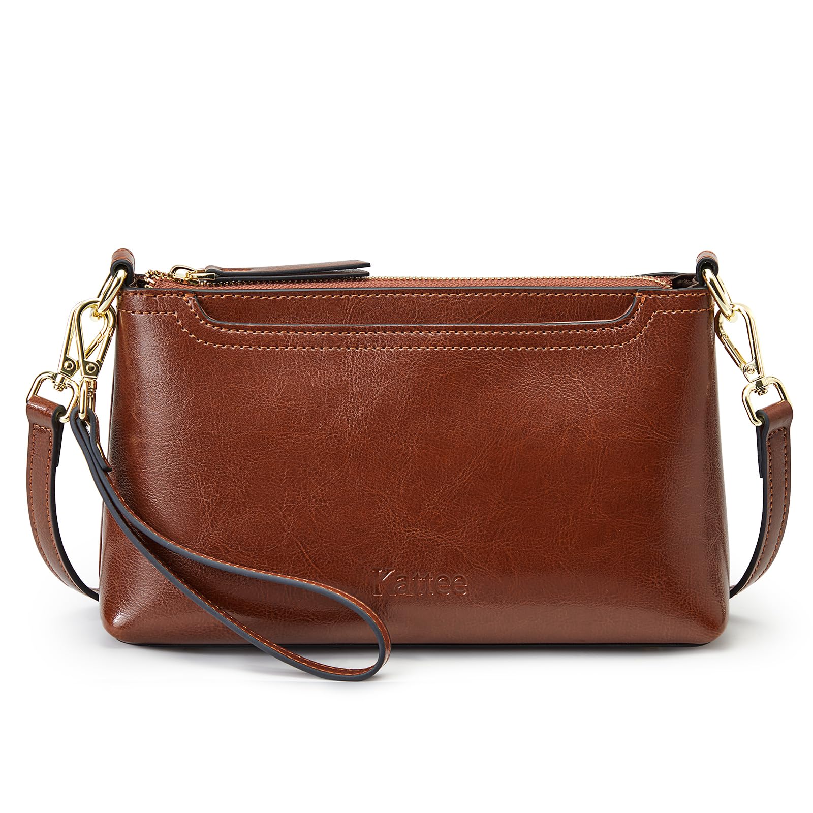 Stylish Kattee Leather Crossbody Bags for Women - Trendy Small Shoulder Purse with 2 Adjustable Straps & Wristlet Wallet | Perfect for Everyday Use, Travel & Date Nights