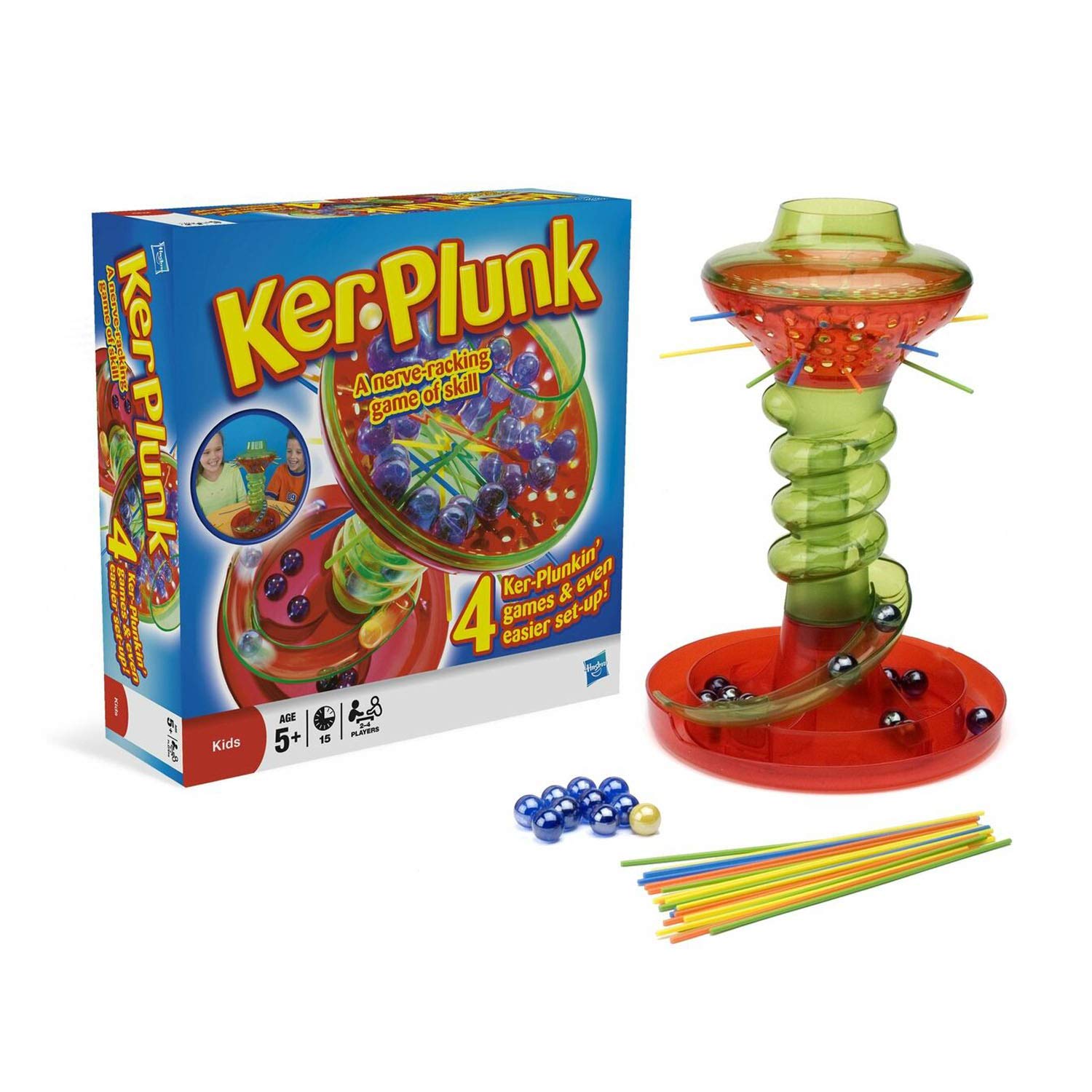 Hasbro Gaming Kerplunk Game - Classic Family Board Game for Kids Ages 5+ | Fun Indoor Activity for Family Game Night & Birthday Parties
