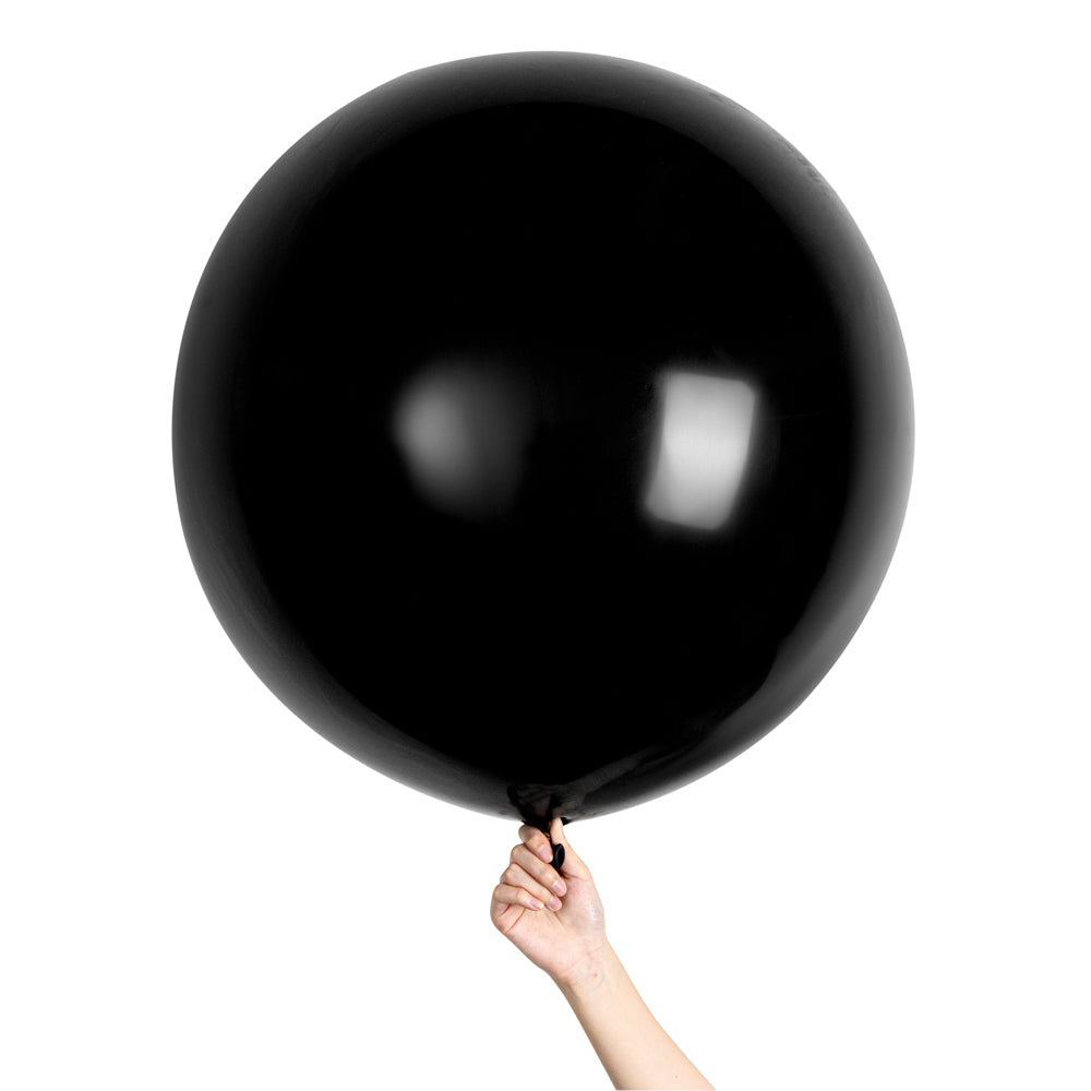 Balloonify Black Latex Balloons - 36 Inch Large Party Balloons (Pack of 10) for Birthday Decorations, Wedding Centerpieces & Halloween Party Supplies