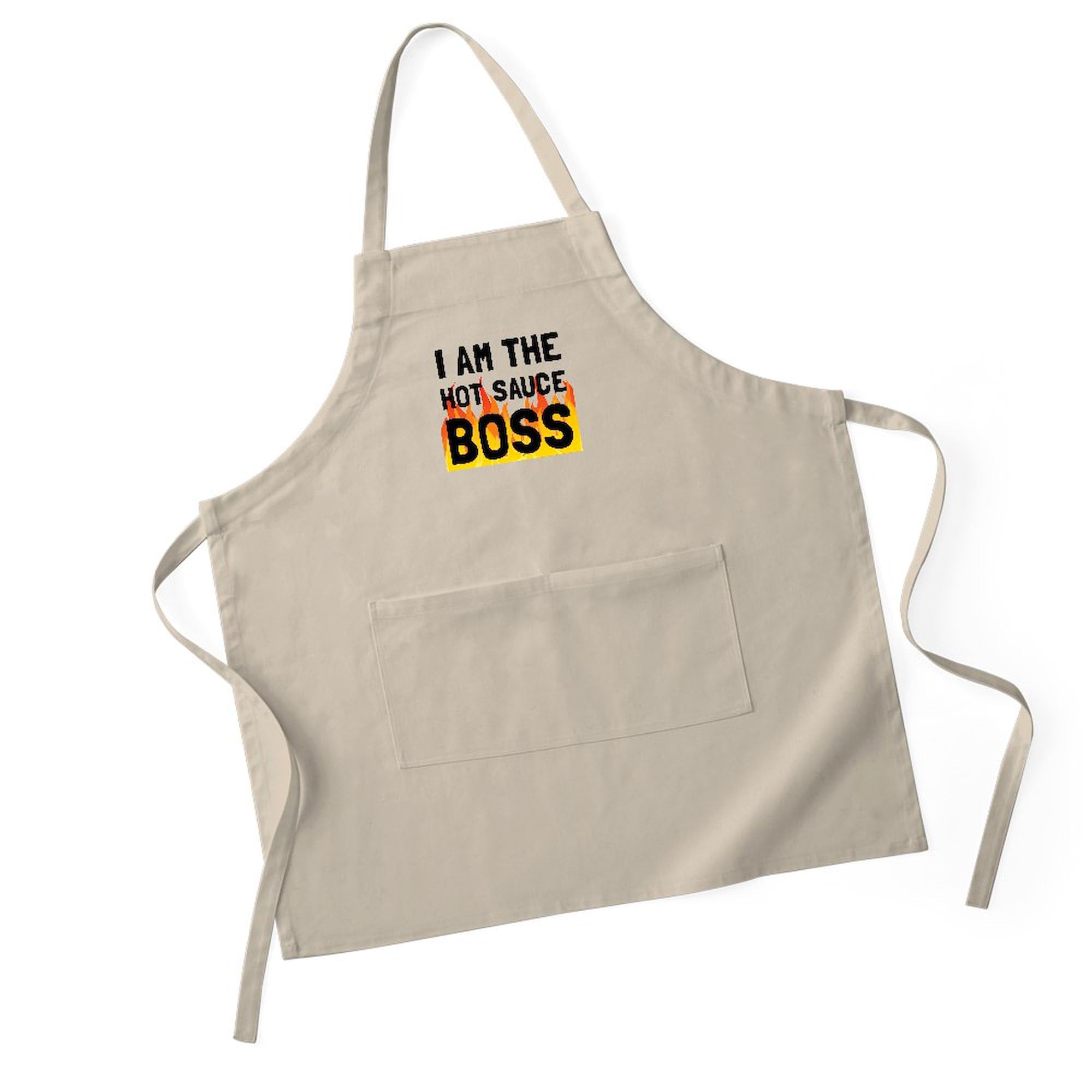 Hot Sauce Boss Kitchen Apron with Pockets - BBQ Grilling & Baking Apron for Men & Women - Perfect for Cooking, Grilling, Baking & Outdoor Barbecues