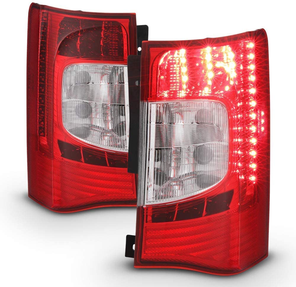 OE Style Replacement Rear Brake Tail Lights Assembly for 2011-2016 Chrysler Town & Country - Compatible with CH2800198, 5182531AE, CH2801198, 5182530AE - Perfect for Night Driving & Enhanced Vehicle Safety