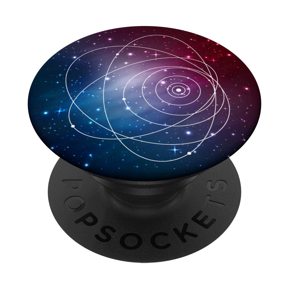 Minimalist Galaxy Solar System PopSockets - Phone Grip & Stand for iPhone, Samsung, Tablets - Perfect for Space Lovers, Office & Travel Accessories