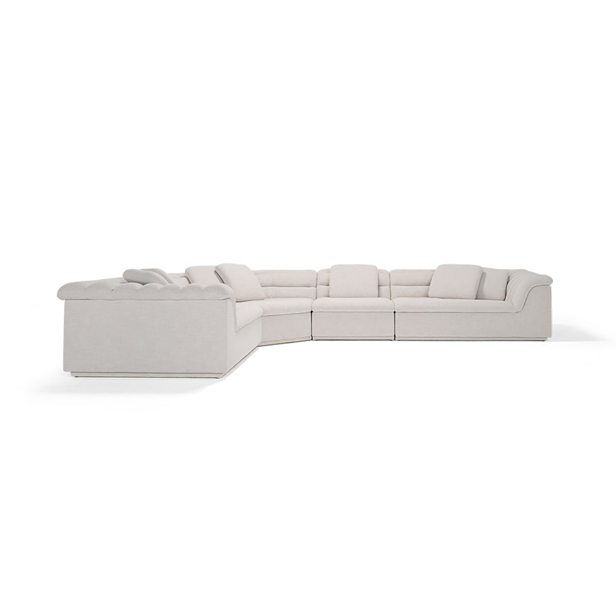 Float 4-Piece Modular Sectional Sofa Set - Modern L-Shaped Couch for Living Room, Lounge & Home Theater Seating