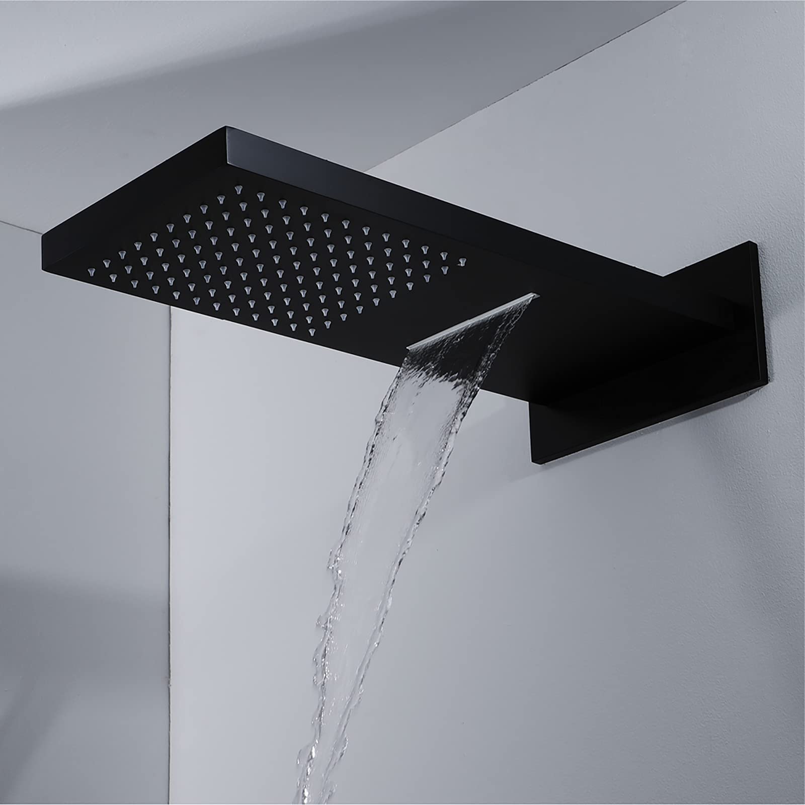 Thermostatic Shower System - Wall Mounted Rainfall Shower Head with Handheld Sprayer - Chrome Bathroom Faucet Set for Spa-Like Experience - Perfect for Master Bath & Luxury Home Renovation