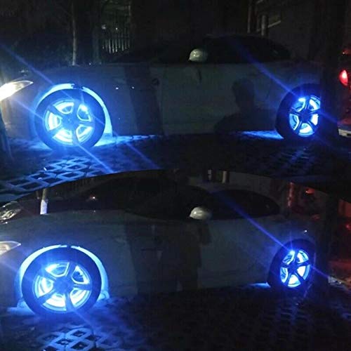 15.5in 144LED RGBW Auto Wheel Ring Lights - Brightest Multi-Color LED Rim Lights with RF Remote & App Control for Trucks & Cars | Enhance Night Driving & Car Shows
