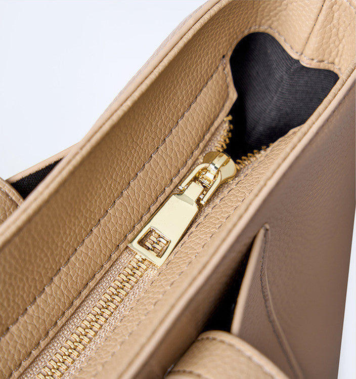 Premium Soft Leather Work Tote Bag for Women - Stylish & Durable Professional Office Bag, Laptop Tote, Business Commuter & Travel Carryall
