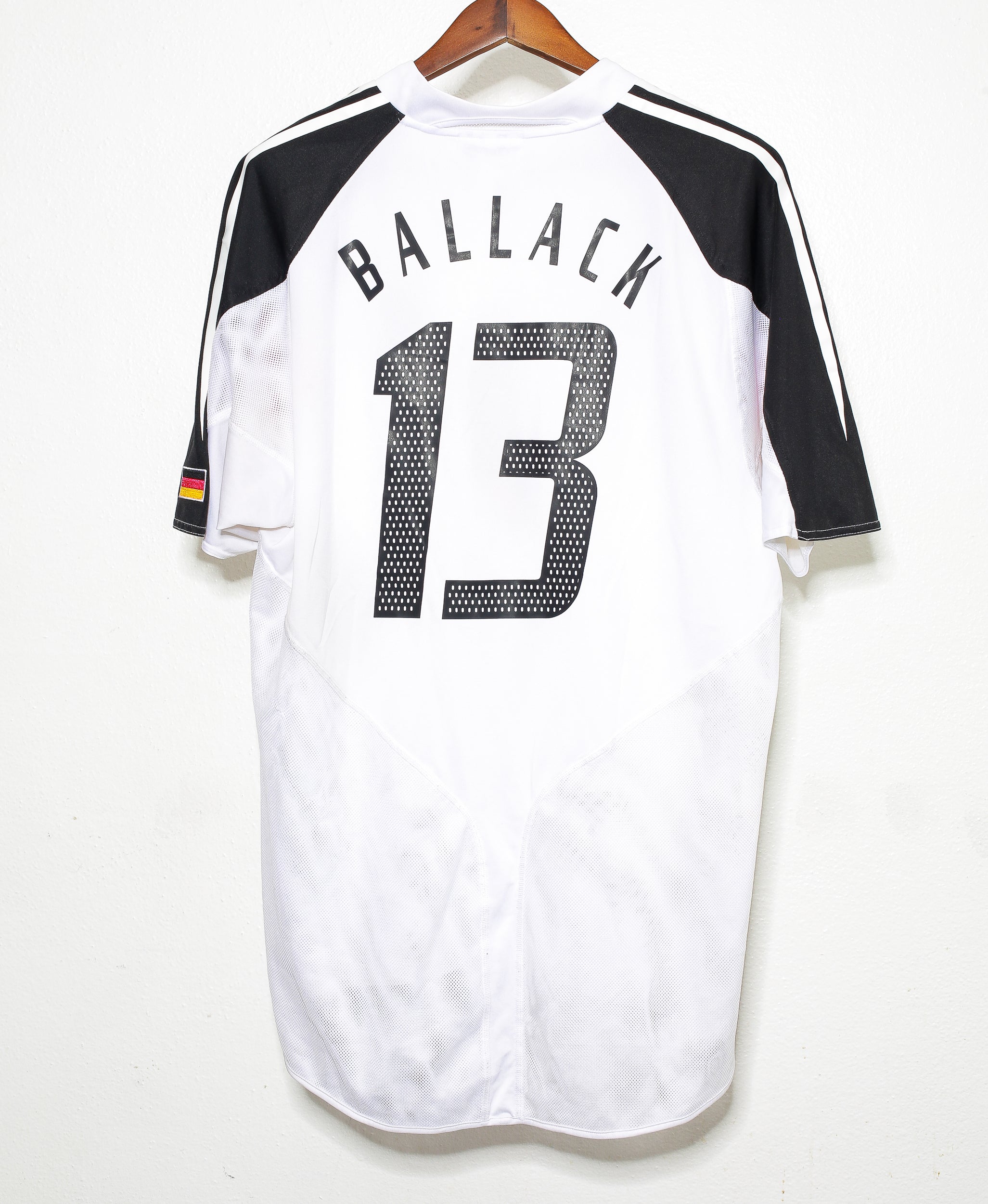 2004 Germany Michael Ballack Home Jersey XL - Authentic Soccer Shirt for Fans & Collectors - Perfect for Matches, Gifts & Memorabilia Display