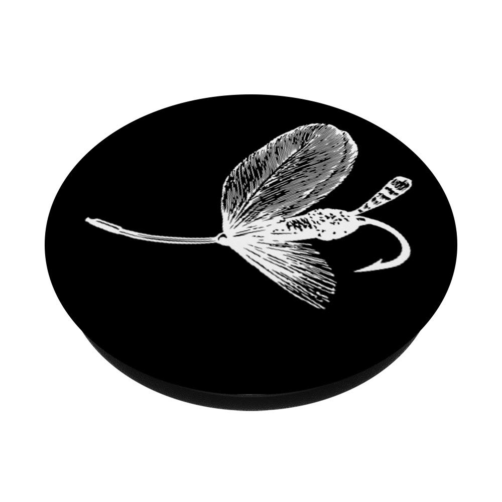 Fly Fishing Smartphone Grip - Swappable PopGrip for Phones & Tablets, Perfect Gift for Fly Lovers, Ideal for Outdoor Adventures & Fishing Trips