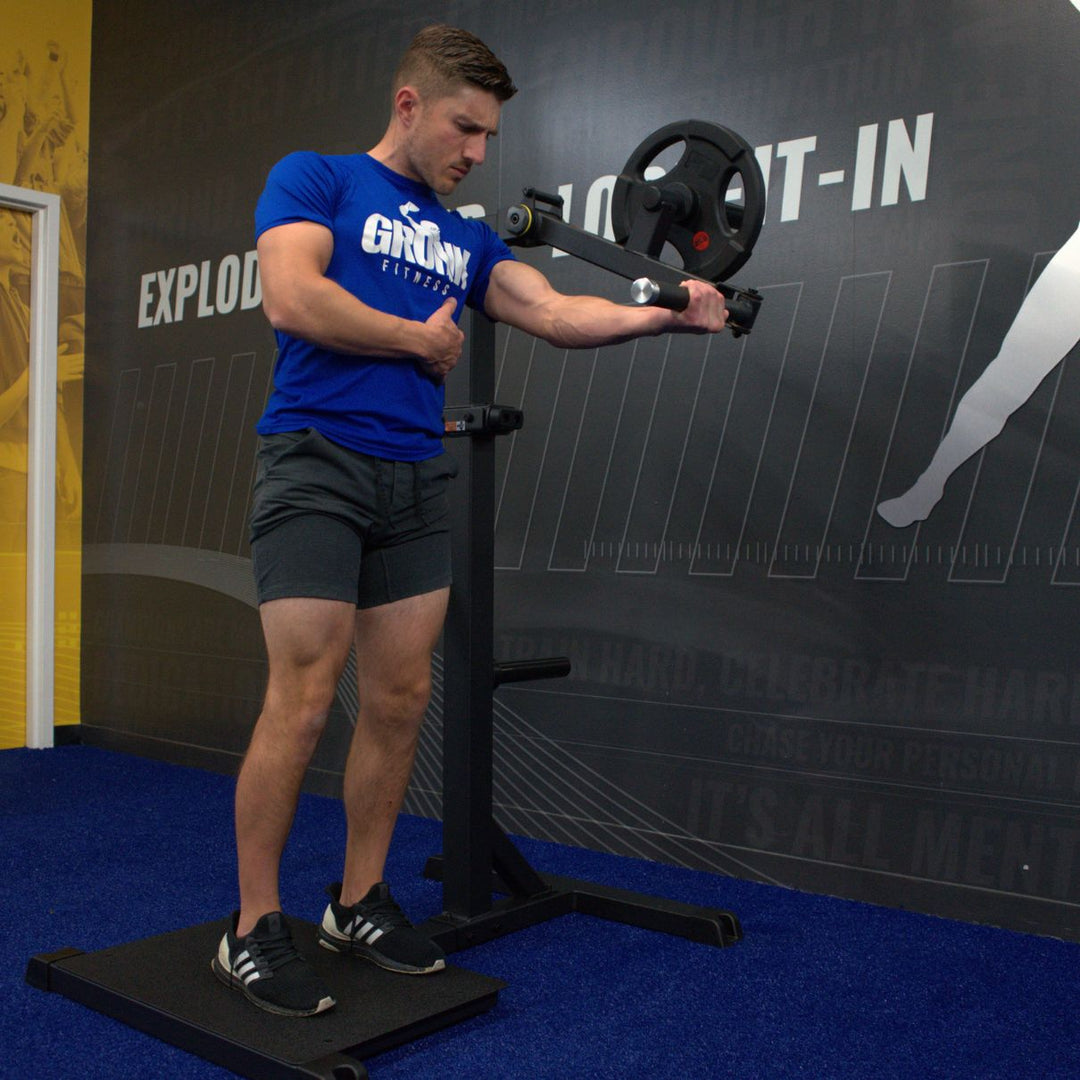 Gronk Fitness Standing Lateral Raise - Premium Dumbbell Exercise Equipment for Shoulder Workouts | Perfect for Home Gym & Strength Training