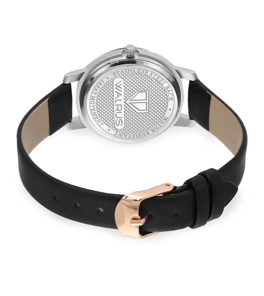 Stylish Women's Walrus Multicolor Dial Analog Watch with Japanese Quartz Movement & Leather Strap - Perfect Gift for Her, Ideal for Office, Party & Everyday Wear