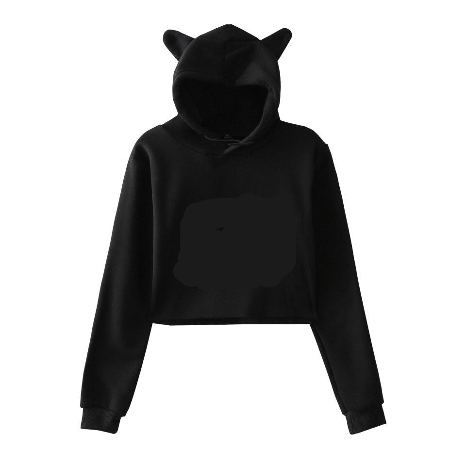 Women's Streetwear Hoodie - Long Sleeve Crop Top Pullover Sweatshirt for Girls | Spring Fashion, Casual Wear & Gym Outfits