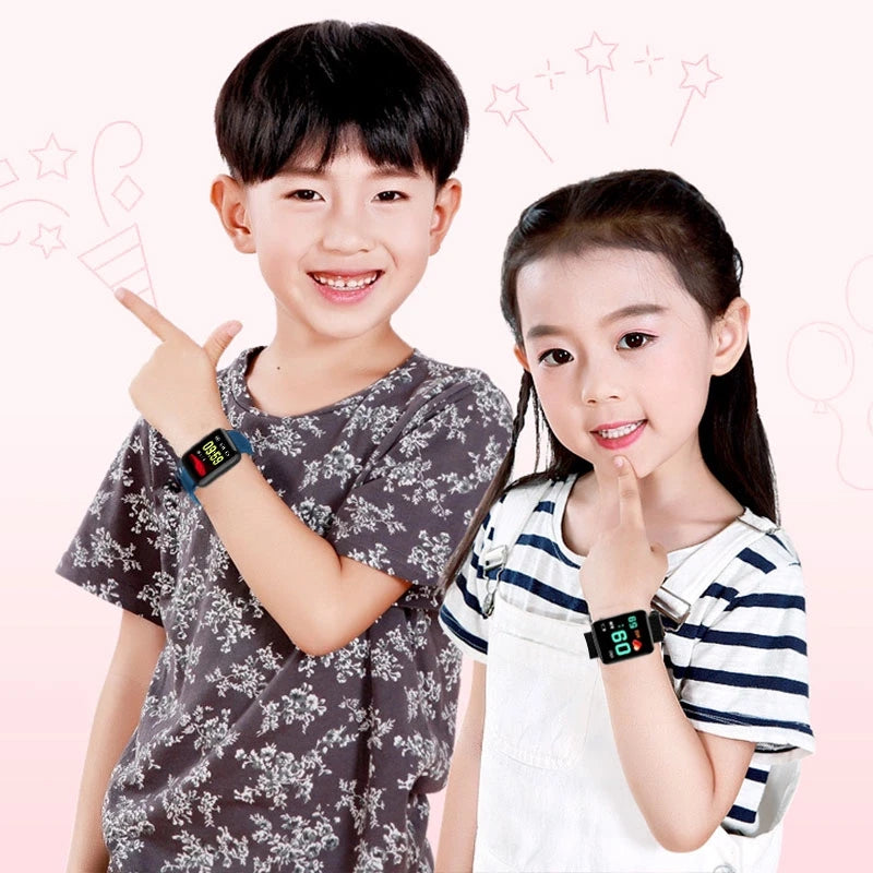 Smart Watch for Boys - Digital Fitness Tracker with Heart Rate Monitor, Sleep Tracking & Waterproof Design - Perfect for Kids Sports, Outdoor Activities & Daily Use